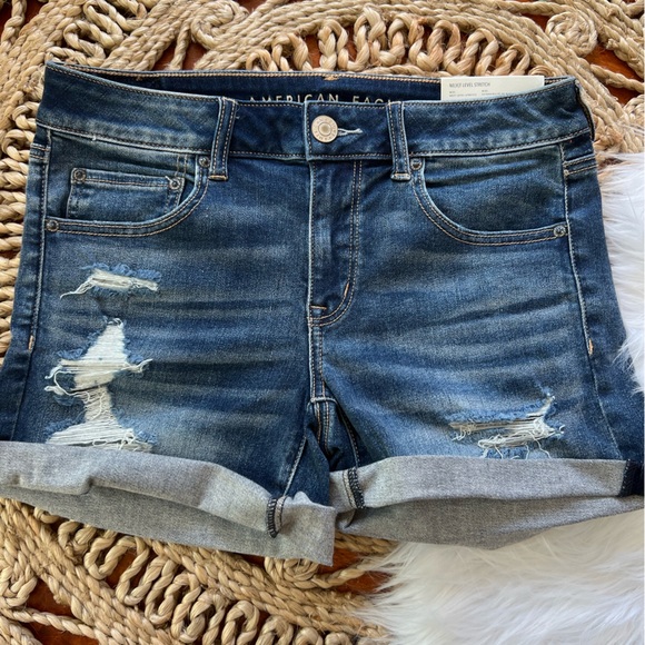 American Eagle Outfitters Pants - NWT - American Eagle- Next Level Stretch Midi Shorts- Size 8
